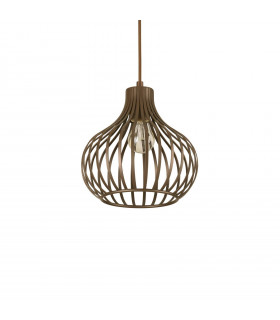 Zwiebelbraune Metall-Anhänger 1 Birne 38cm