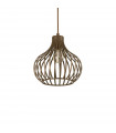 Suspension Onion Métal Marron 1 ampoule 38cm