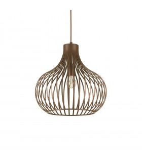 Suspension Onion Métal Marron 1 ampoule 52,5cm