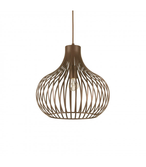 Onion Brown Metal Pendant 1 bulb 52.5cm