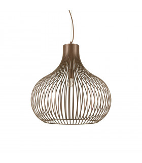 Pendente in metallo marrone cipolla 1 lampadina 72cm