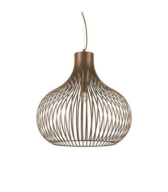 Zwiebelbraune Metallpendelleuchte 1 Glühbirne 72cm