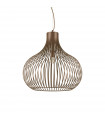Onion Brown Metal Pendant 1 bulb 72cm