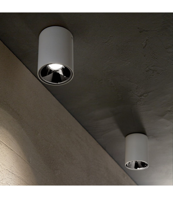 Foco Downlight Nitro Aluminio blanco 1 bombilla 10cm