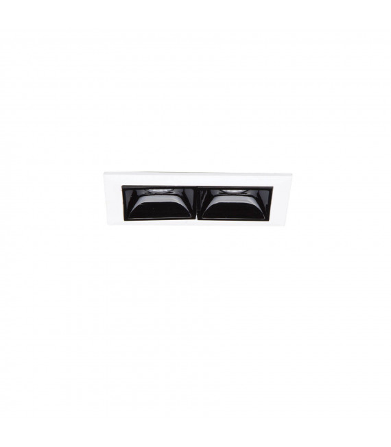 Faretto da incasso Lika Alluminio bianco 2 lampadine 4,8cm
