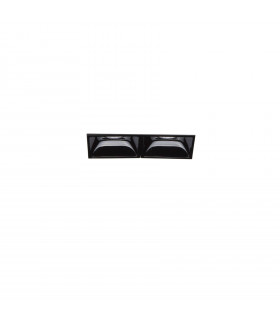 Faretto da incasso Lika Alluminio Nero 2 lampadine 5,4cm