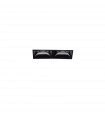 Spot encastré Lika Aluminium Noir 2 ampoules 5,4cm