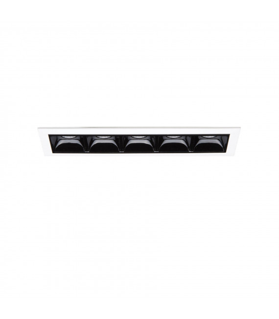 Foco empotrable Lika Aluminio Blanco 5 bombillas 4,8cm