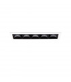 Recessed spotlight Lika White aluminum 5 bulbs 4.8cm