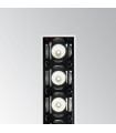 Spot encastré Lika Aluminium Noir 5 ampoules 5,4cm