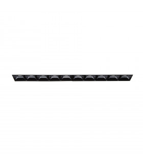 Faretto da incasso Lika Alluminio Nero 10 lampadine 5,4cm