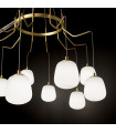 Suspension Karousel Métal Laiton 10 ampoules 112cm