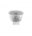 Design wall lamp Dubai Metal Chrome 2 bulbs 23cm