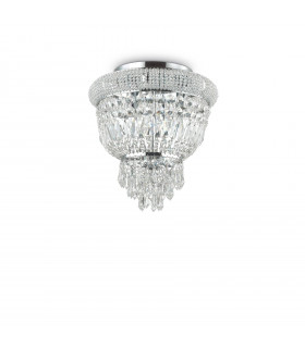 Ceiling light Design Dubai Metal Chrome 3 bulbs 35.5cm