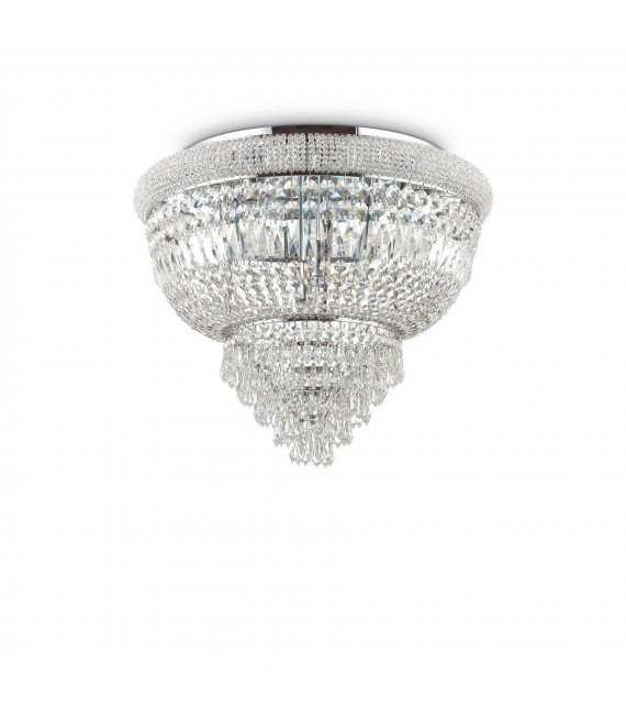 Ceiling light Design Dubai Metal Chrome 6 bulbs 44cm
