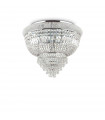 Plafonnier Design Dubai Métal Chrome 6 ampoules 44cm