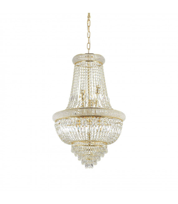 Grand Chandelier Dubai Métal Laiton 10 ampoules 98cm