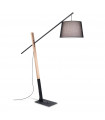 Floor lamp Eminent Black Wood 1 bulb 230cm
