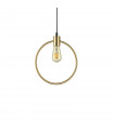 Suspension design Abc Métal Laiton antique 1 ampoule 47cm