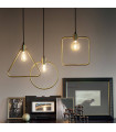 Suspension design Abc Métal Laiton antique 1 ampoule 47cm
