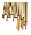 Wall light Pan Metal Gold 2 bulbs 58cm