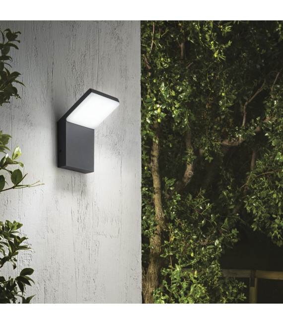 Applique moderne Style Aluminium Anthracite 1 ampoule 17cm