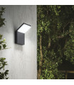 Modern wall lamp Style Aluminum Anthracite 1 bulb 17cm