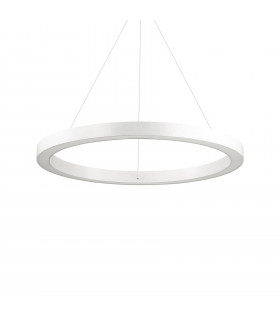 Lampada a sospensione a LED integrata Oracle Alluminio bianco 1 lampadina 19,5 cm
