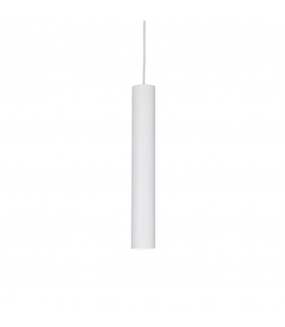 Design-Pendelleuchte Weißes Aluminiumrohr 1 Glühbirne 40cm