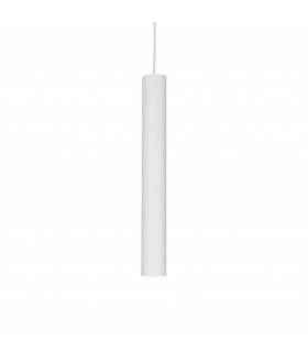 Design-Pendelleuchte Weißes Aluminiumrohr 1 Glühbirne 55cm