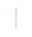 Design pendant lamp White aluminum tube 1 bulb 55cm