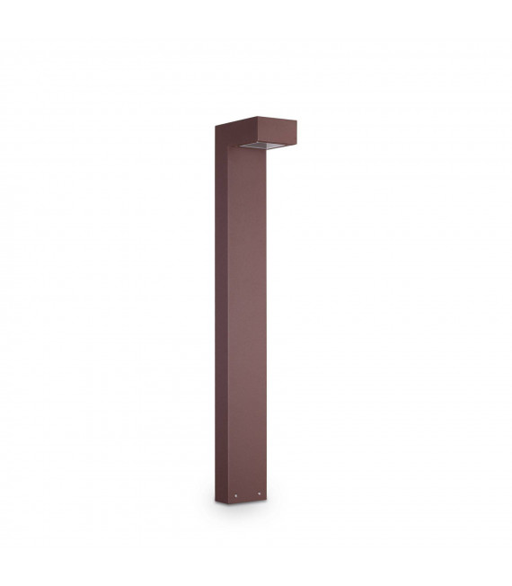 Bolardo de jardín Sirio Aluminio Café 2 focos 80cm
