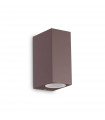 Garden wall lamp Up Aluminum Café 2 bulbs 15cm