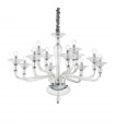 Chandelier without lampshades Danieli Clear glass 12 bulbs 81cm