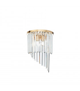 Aplique de diseño Carlton Metal Dorado 3 bombillas 45cm