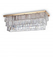 Plafonnier Design Martinez Métal Or 8 ampoules 38cm