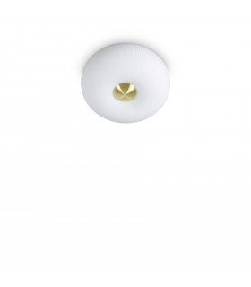 Plafoniera Arizona Vetro bianco 2 lampadine 18cm