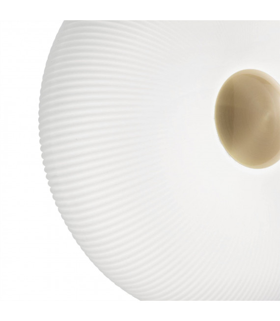 Arizona ceiling light White glass 2 bulbs 18cm