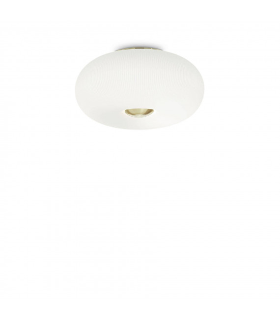 Plafoniera Arizona Vetro bianco 3 lampadine 21cm