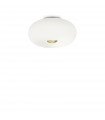 Arizona ceiling light White glass 3 bulbs 21cm