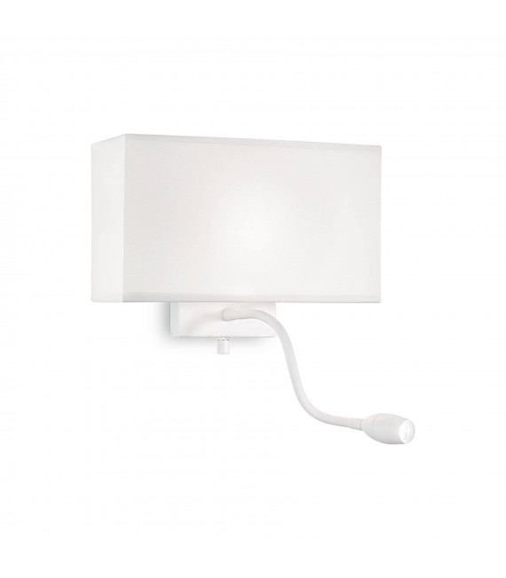 Hotel wall light White metal 2 bulbs 22.5cm