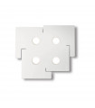 Ceiling light Totem White metal 4 bulbs 3cm