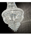 Large Dubai Chrome Metal Chandelier 10 bulbs 98cm
