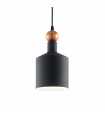 Black Metal Triad Pendant 1 bulb 43cm