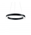 Suspension LED intégré Oracle Aluminium Noir 1 ampoule 19,5cm