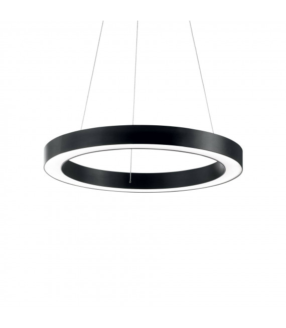 Suspension LED intégré Oracle Aluminium Noir 1 ampoule 19,5cm