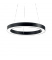 Suspension LED intégré Oracle Aluminium Noir 1 ampoule 19,5cm