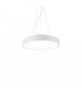 Integrated LED suspension Halo White aluminum 1 bulb 25cm