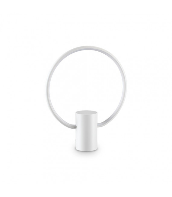 Lámpara LED integrada Cerchio Plástico blanco 1 bombilla 33,5cm
