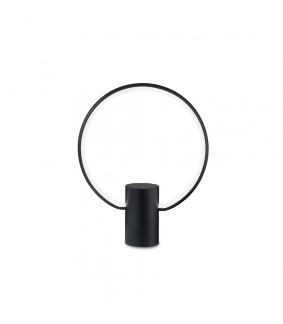 Lámpara LED integrada Cerchio Plástico negro 1 bombilla 33,5cm